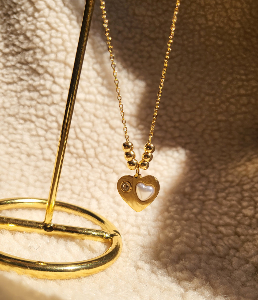 Treasure of Love Diamond Stud Necklace