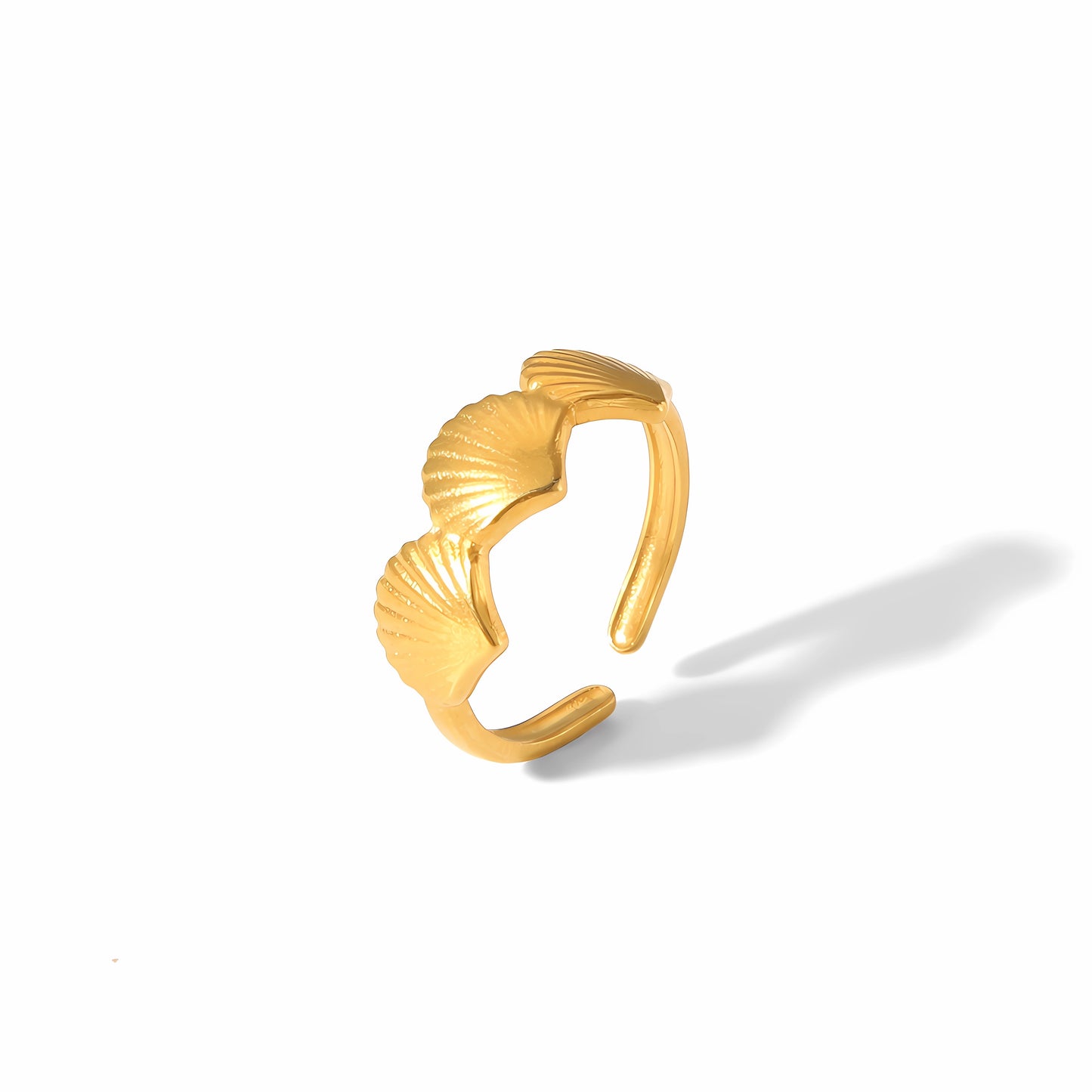 Golden Shell Ring