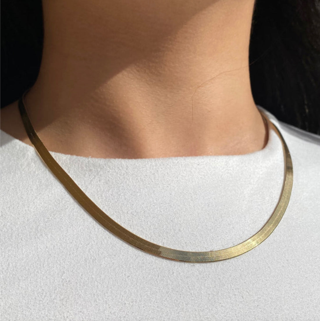 Classic Gold Snake Chain Necklace