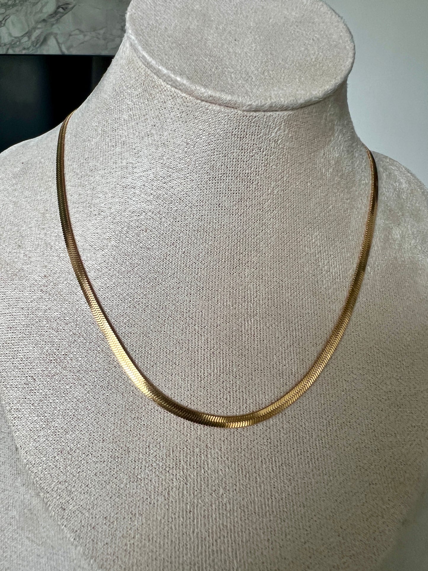 Classic Gold Snake Chain Necklace