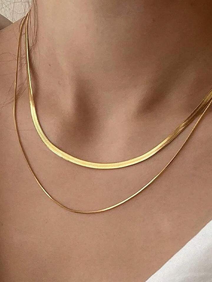 Layered Snake Chain Necklace