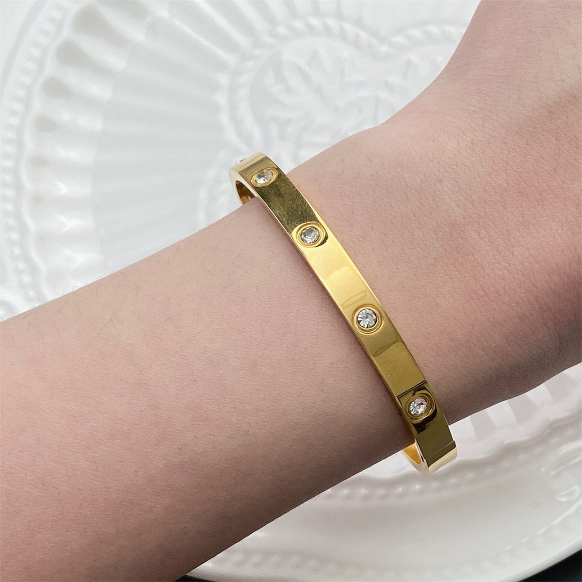Crystal Bloom Bangle