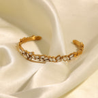 Luxe Crystal Cuff Bracelet