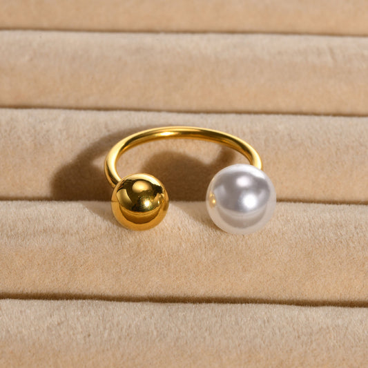 Vacation Pearl Open Ring