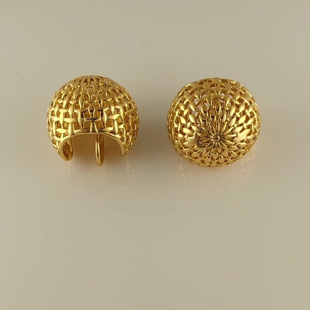 Golden Web Ear Cuffs