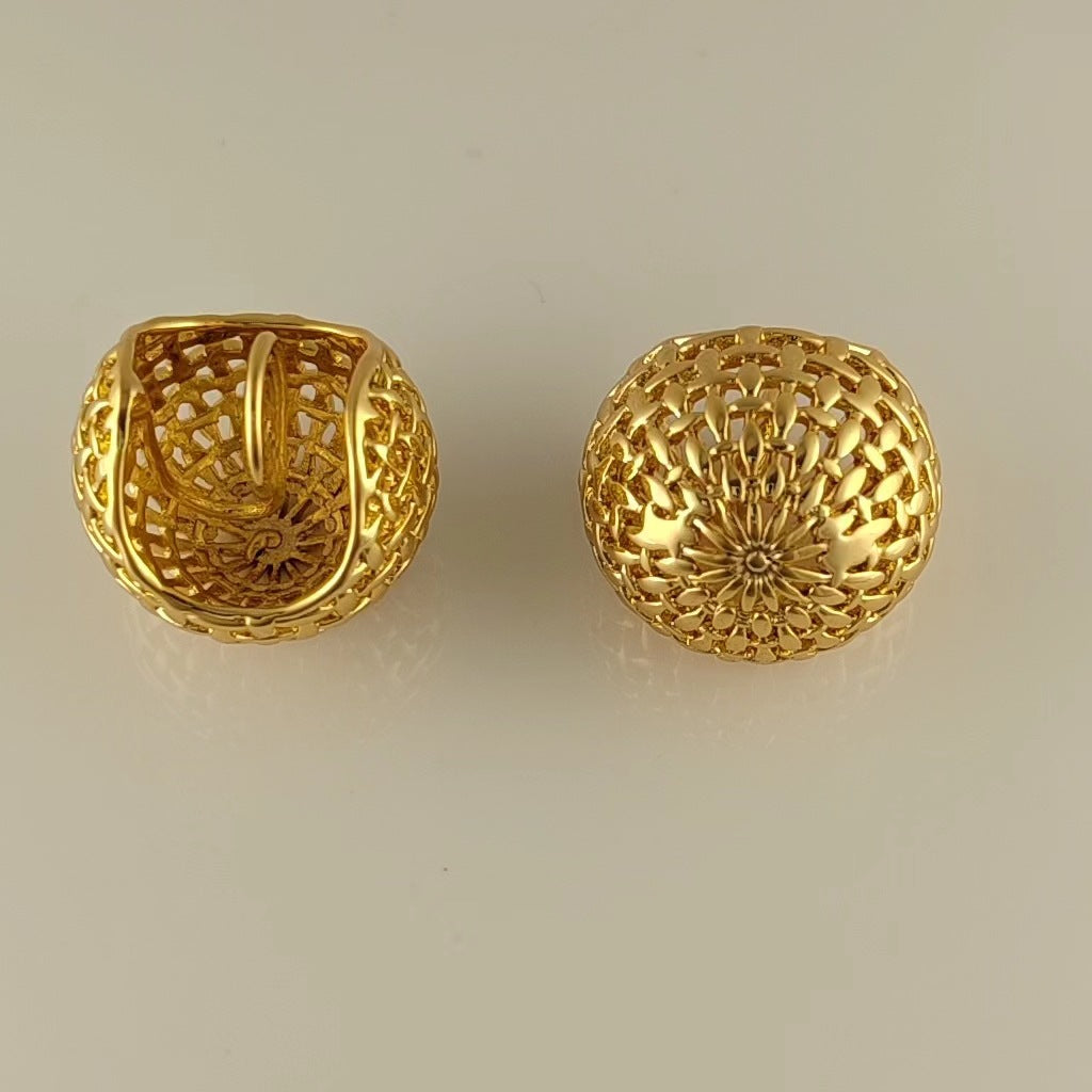 Golden Web Ear Cuffs