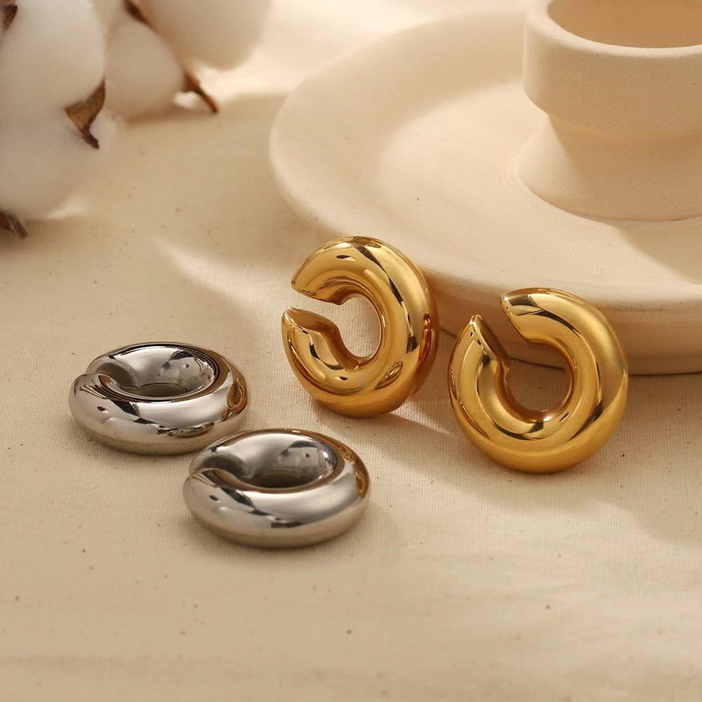 Lunar Curve Ear Cuffs