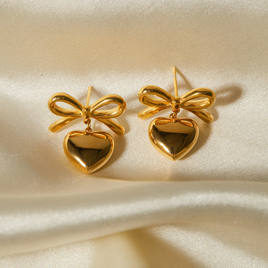 Bow Treasure of Love Earrings