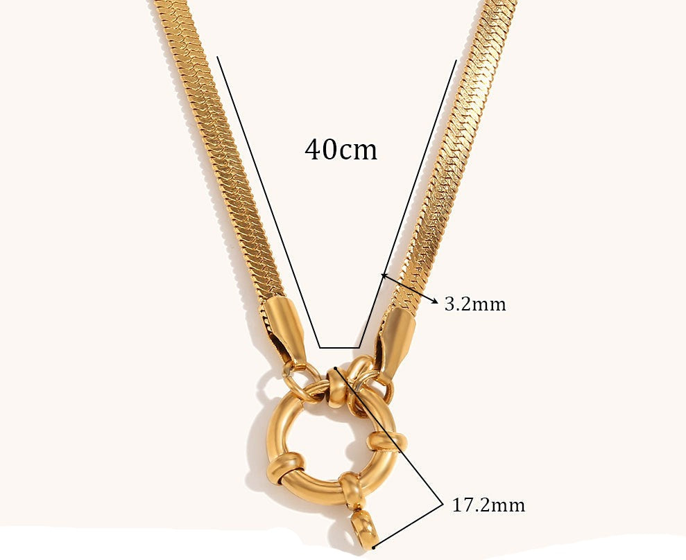 Snake Charm Necklace