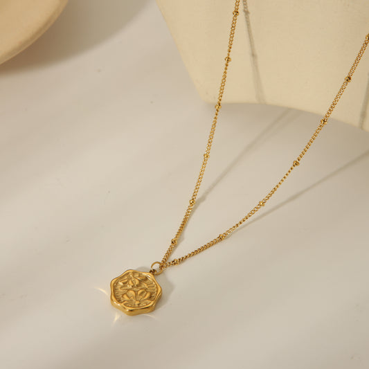 Floral Medallion Necklace