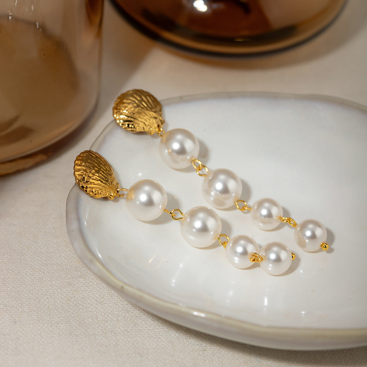 Pearl Cascade Earrings