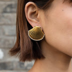 Golden Shell Earrings