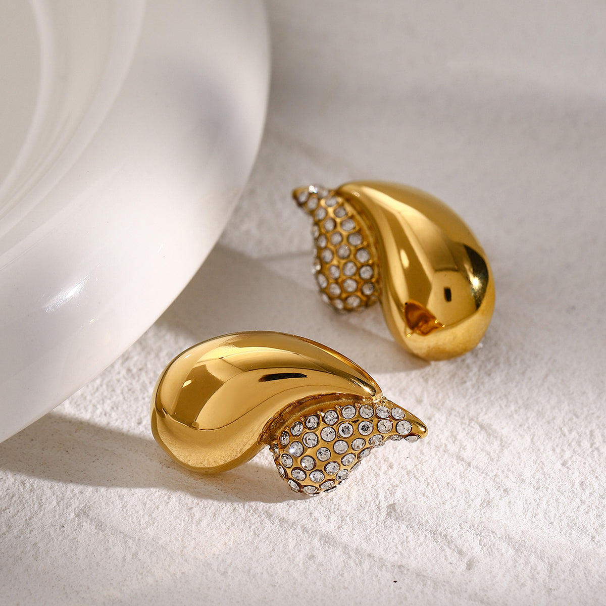 Golden Wave Studs