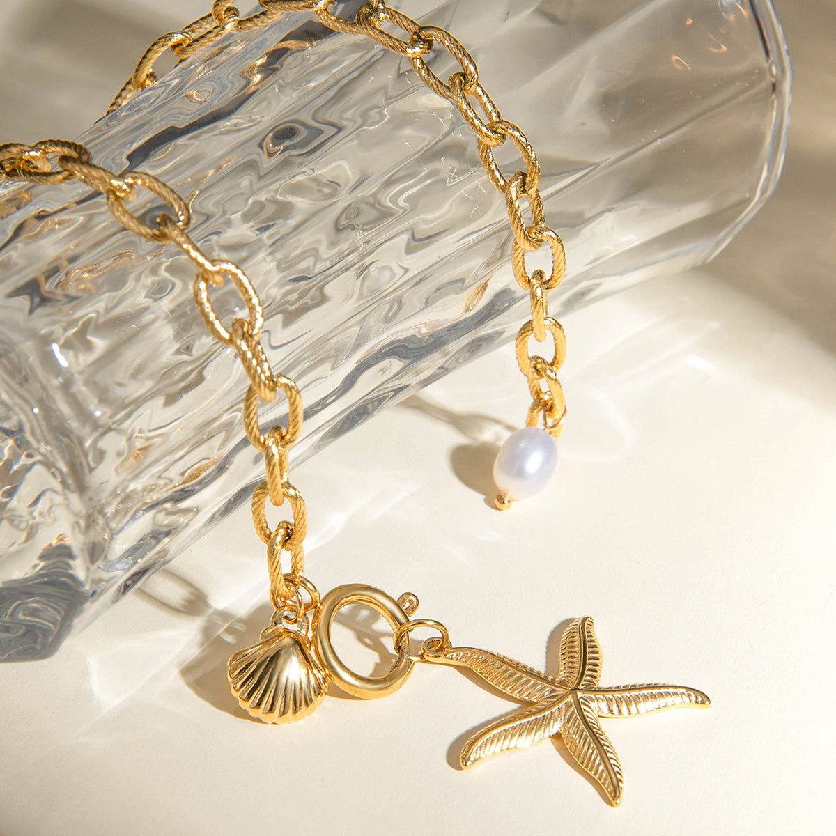 Coastal Starfish Charm Bracelet