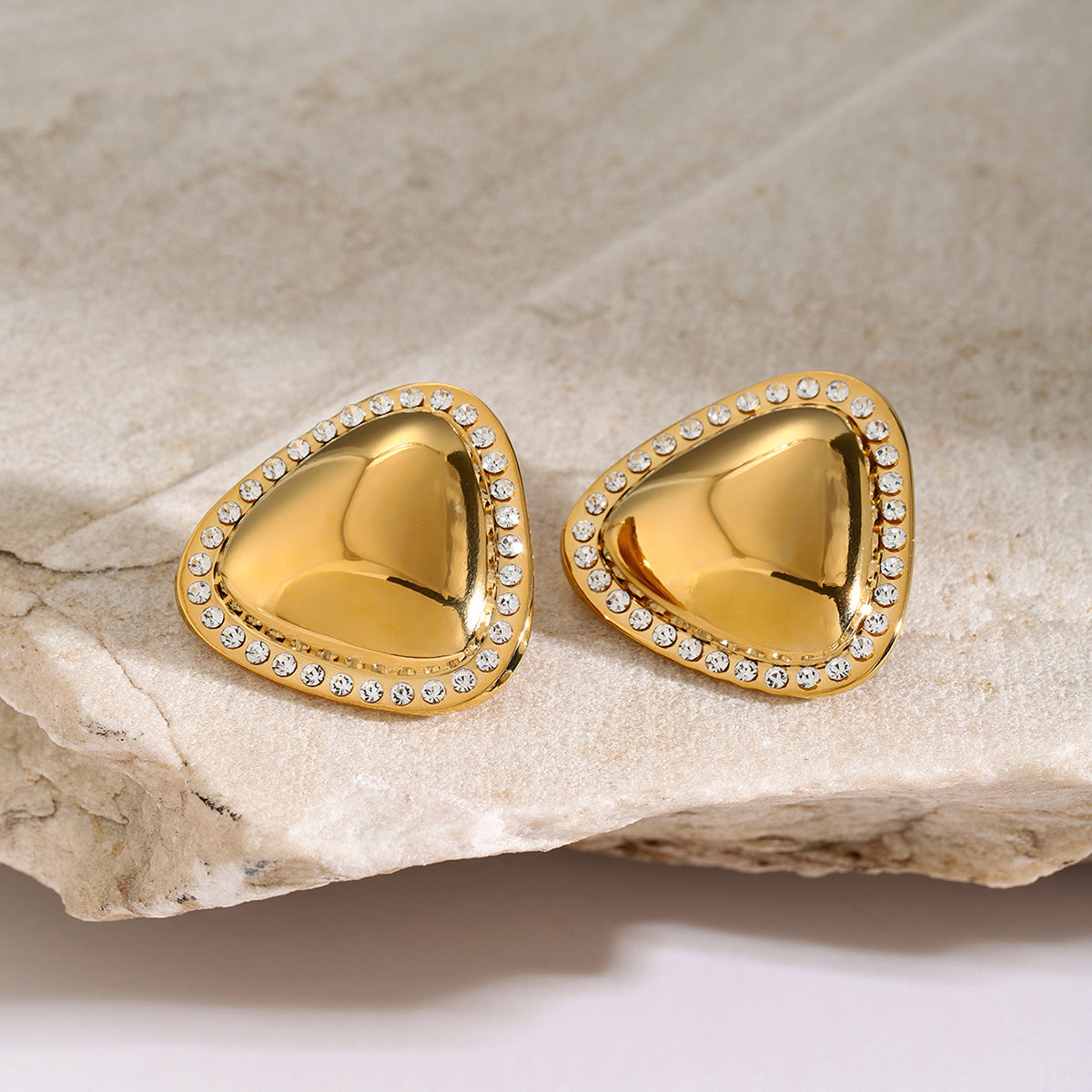 Golden Tria Earrings