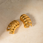 Spiral Gold Wrap Earrings