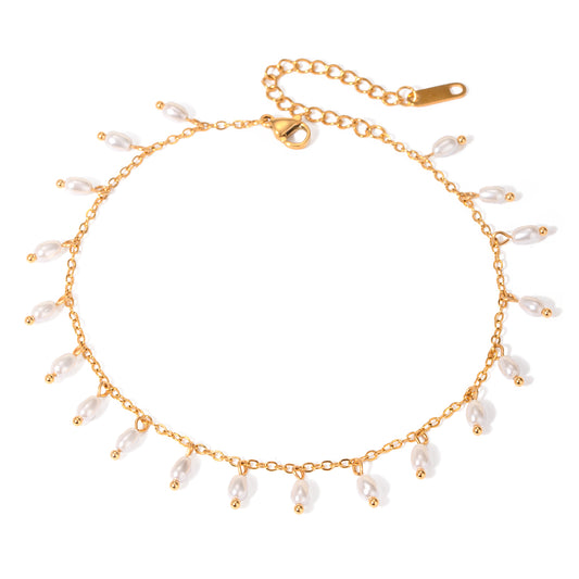 Pearl Droplet Anklet