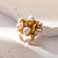 Golden Blossom Ring