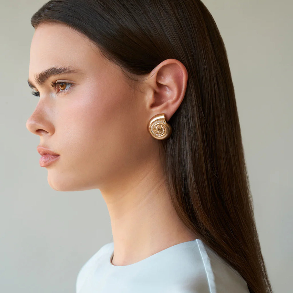 Golden Orbit Coil Earrings