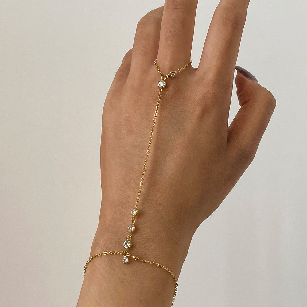 Golden Grace Hand Chain