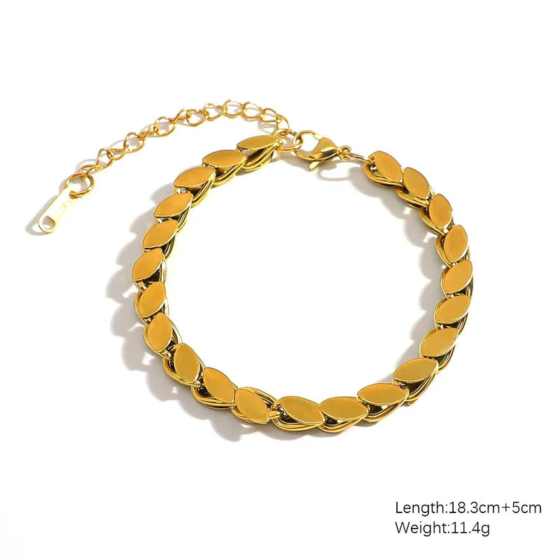 Gold Leaf Bracelet