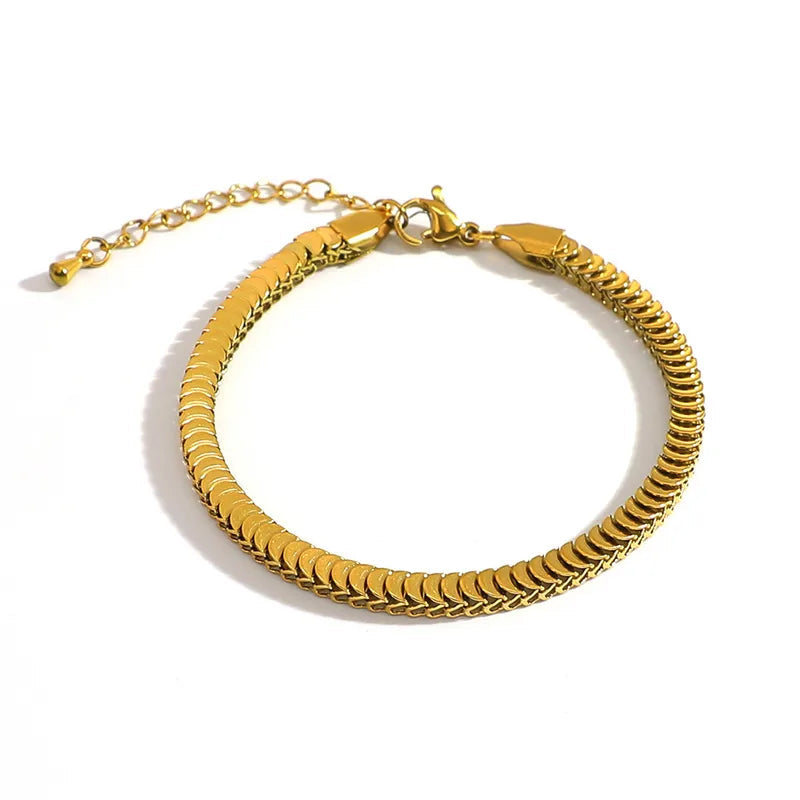 Golden Fish Scale Bracelet