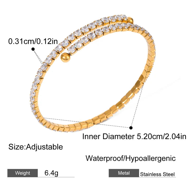 Miraya Glow Diamond Bangle