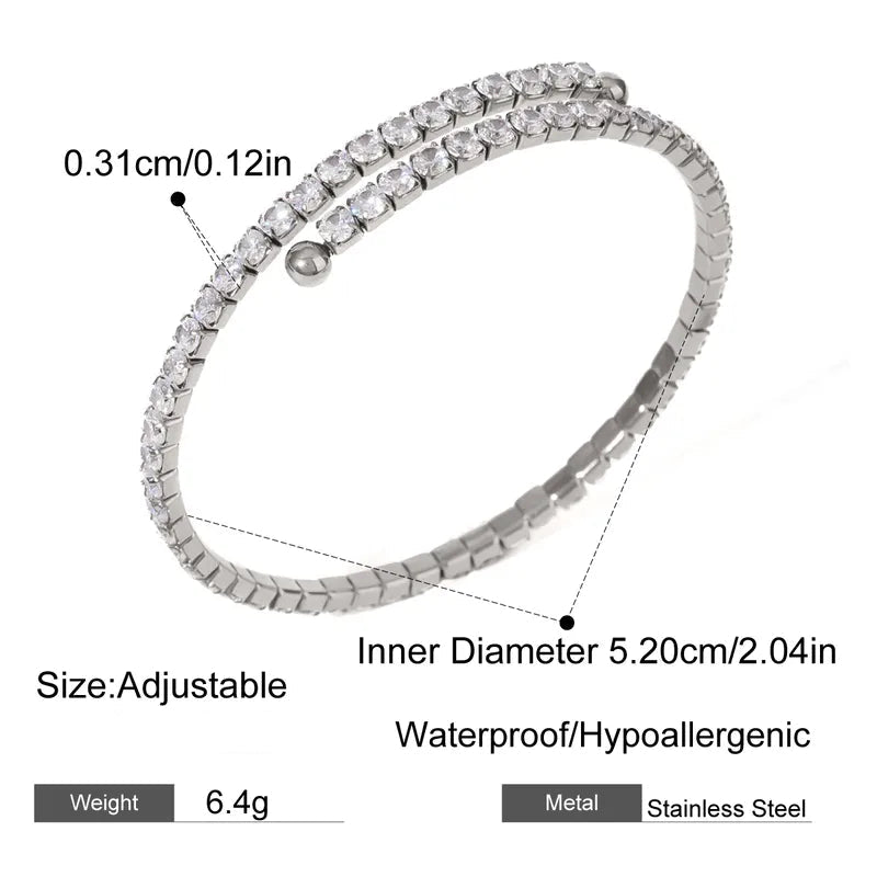 Miraya Glow Diamond Bangle