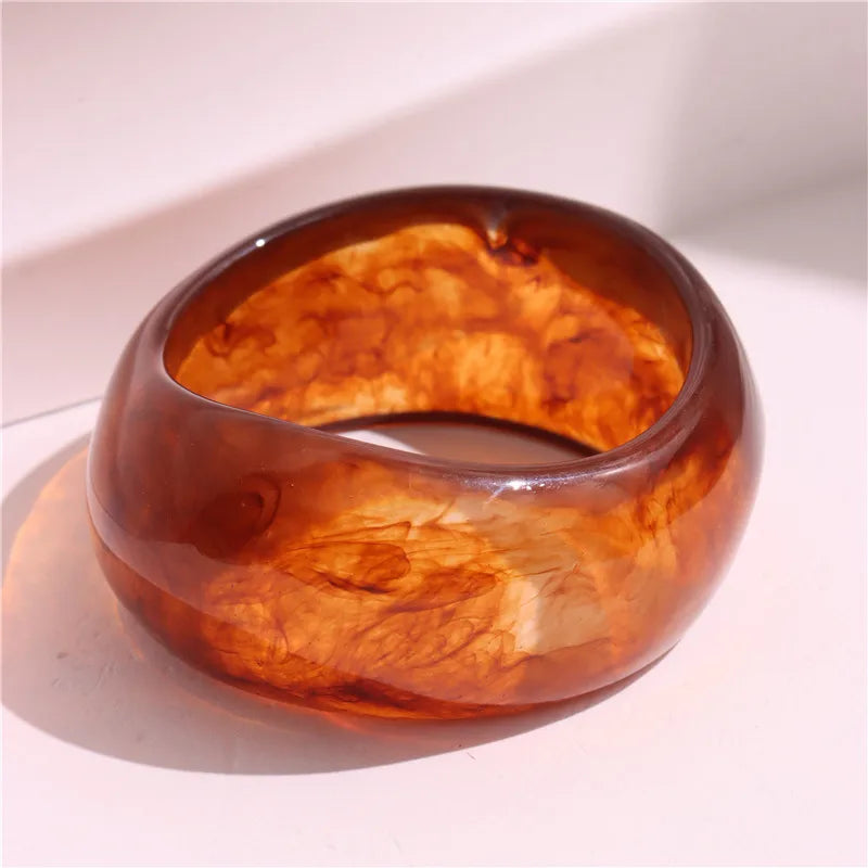 Sunset Glow Resin Bangle
