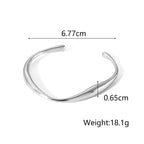 Wave Flow Cuff Bracelet