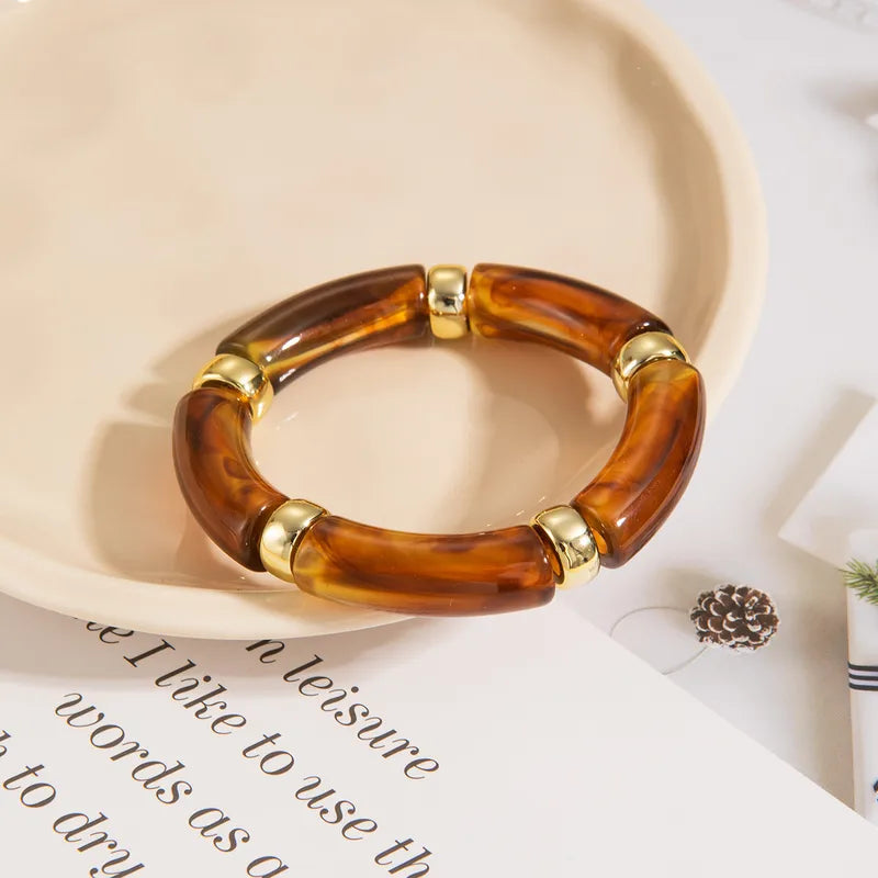 Caramel Gold Resin Bracelet