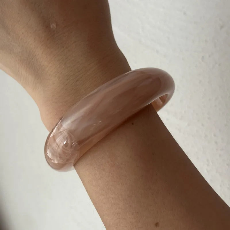 Cocoa Resin Bangle Set