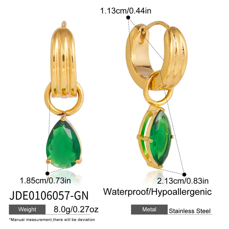 Jade Drop Earrings
