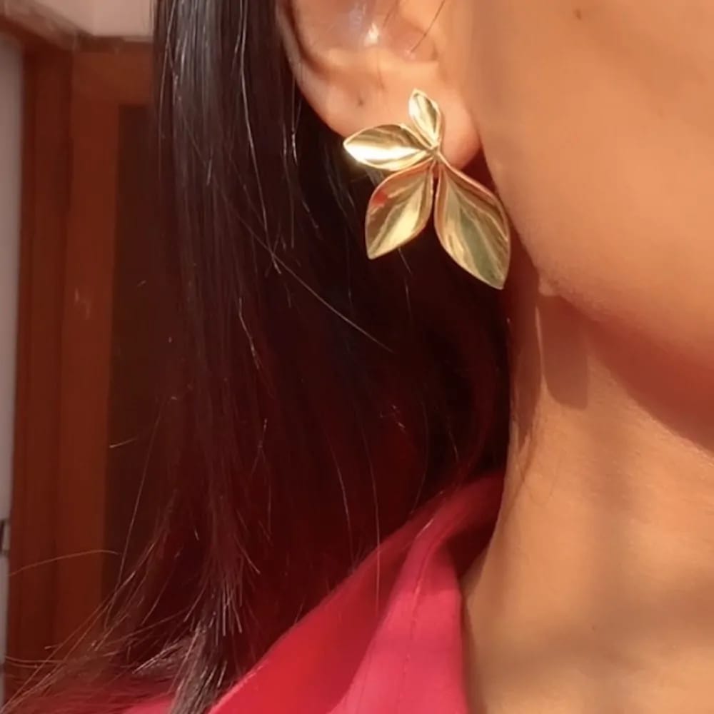 Golden Leaf Earrings