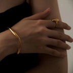 Wave Flow Cuff Bracelet
