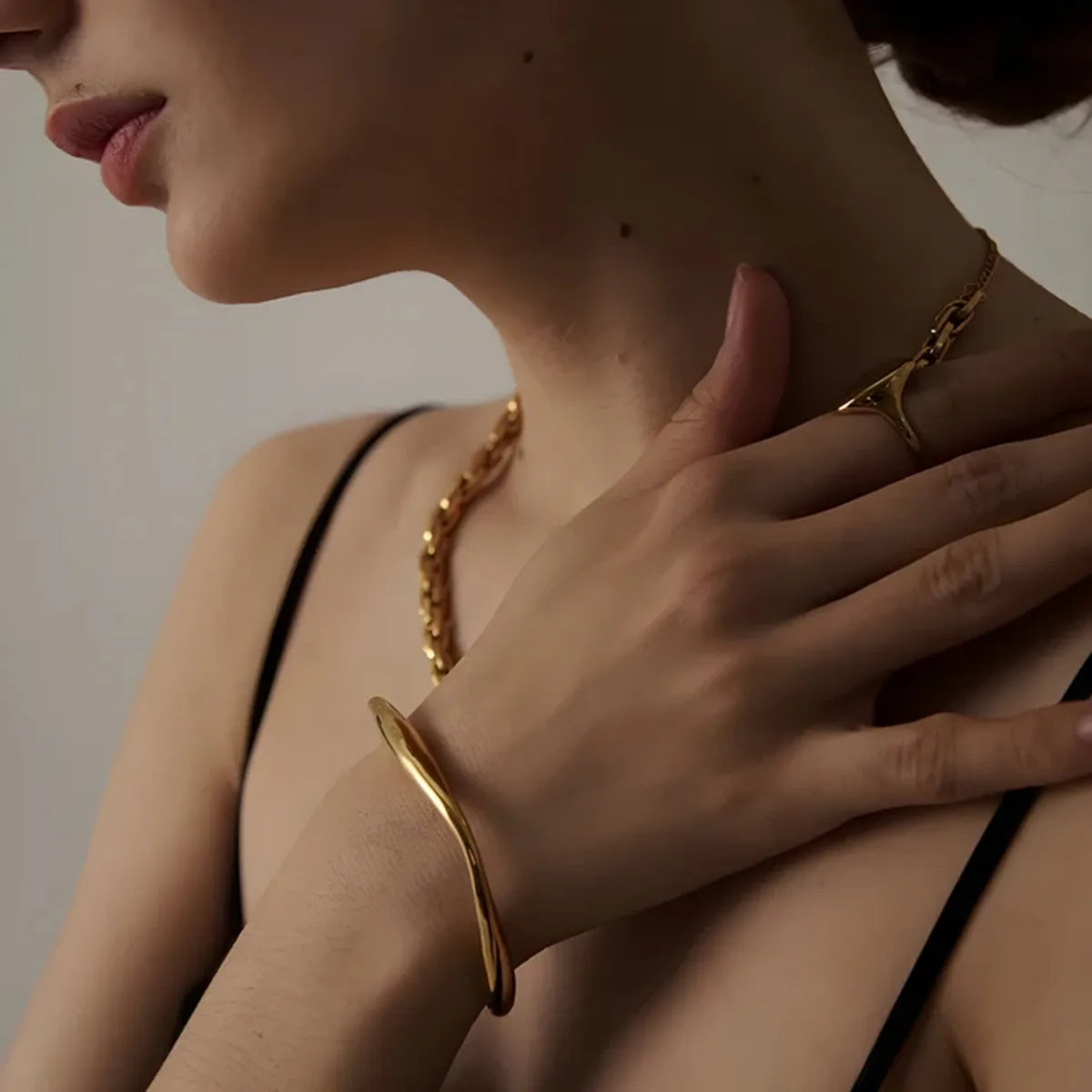 Wave Flow Cuff Bracelet