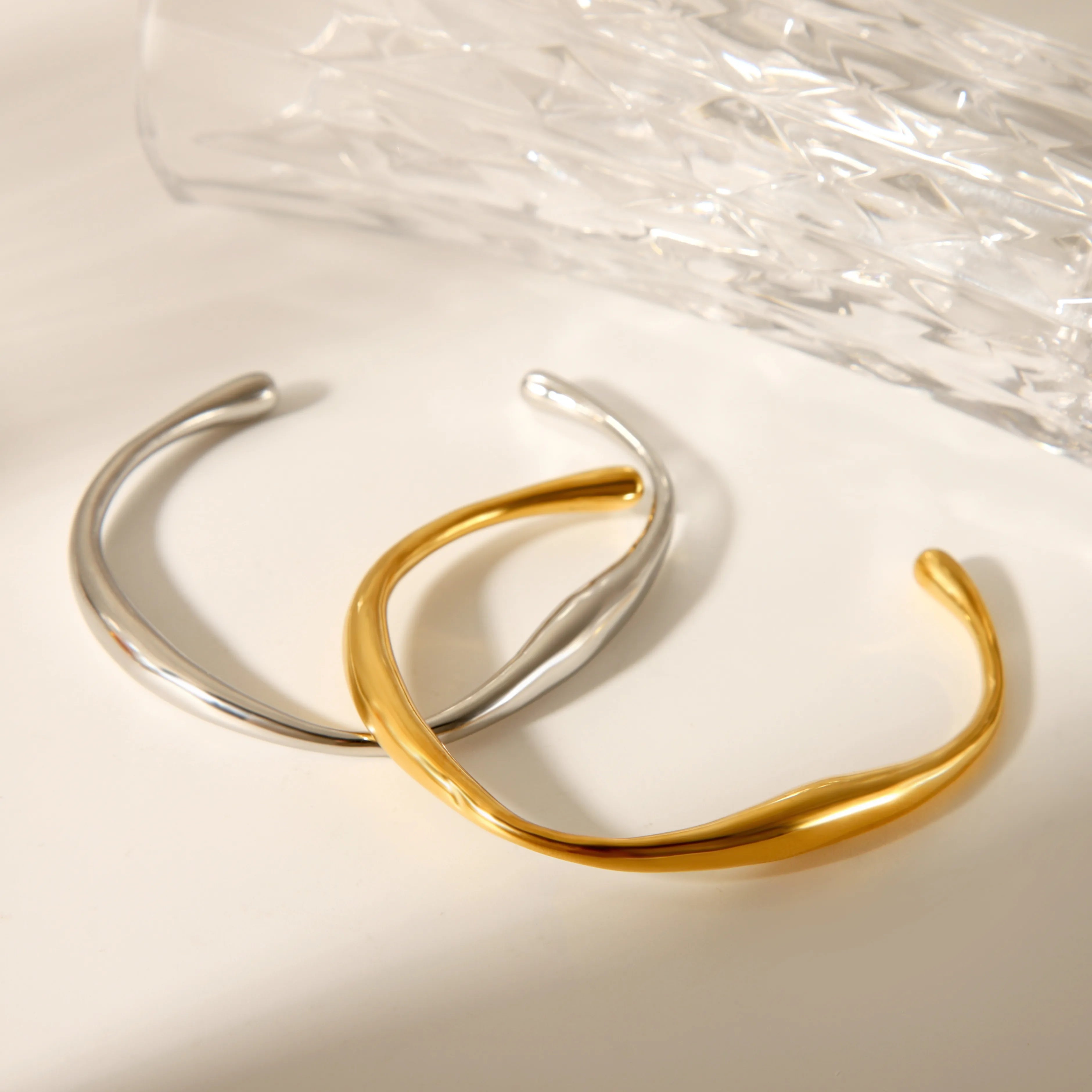 Wave Flow Cuff Bracelet