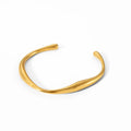 Wave Flow Cuff Bracelet