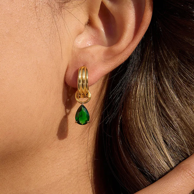 Jade Drop Earrings