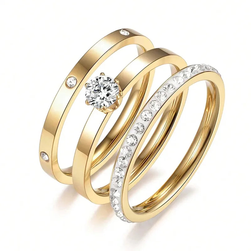 Trio Spark Ring Set