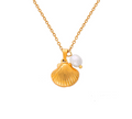 Seashell Pearl Necklace
