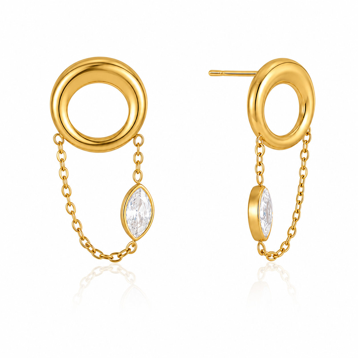 Orbit Crystal Drop Earrings