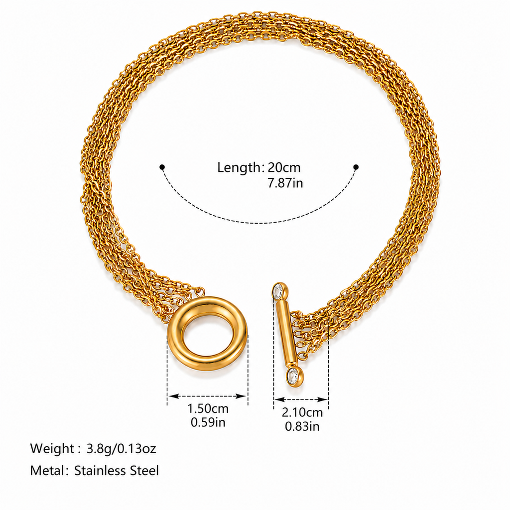 Luxe Toggle Chain Bracelet