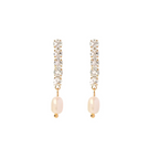 Starlit Pearl Drop Earrings