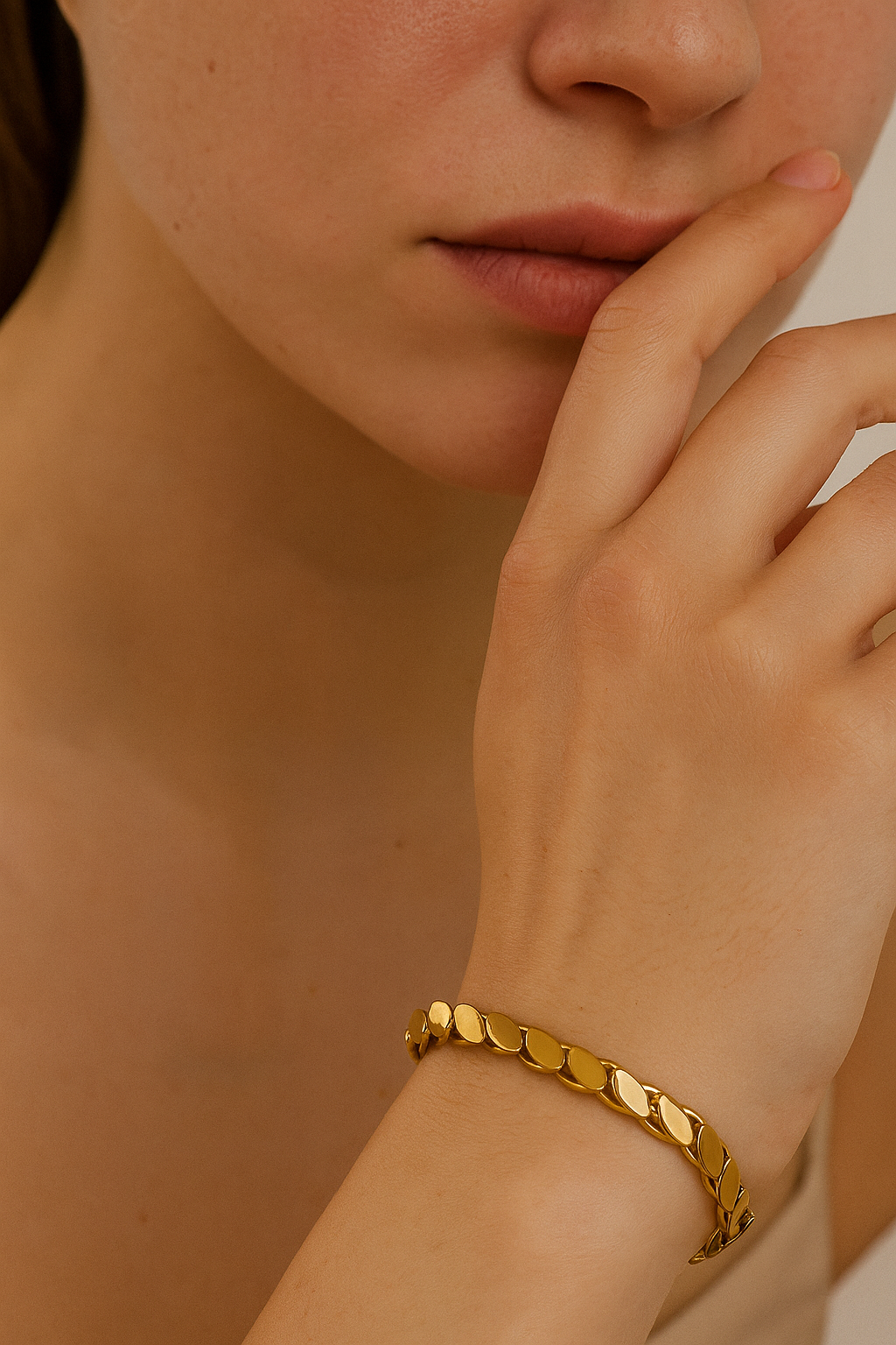 Gold Leaf Bracelet