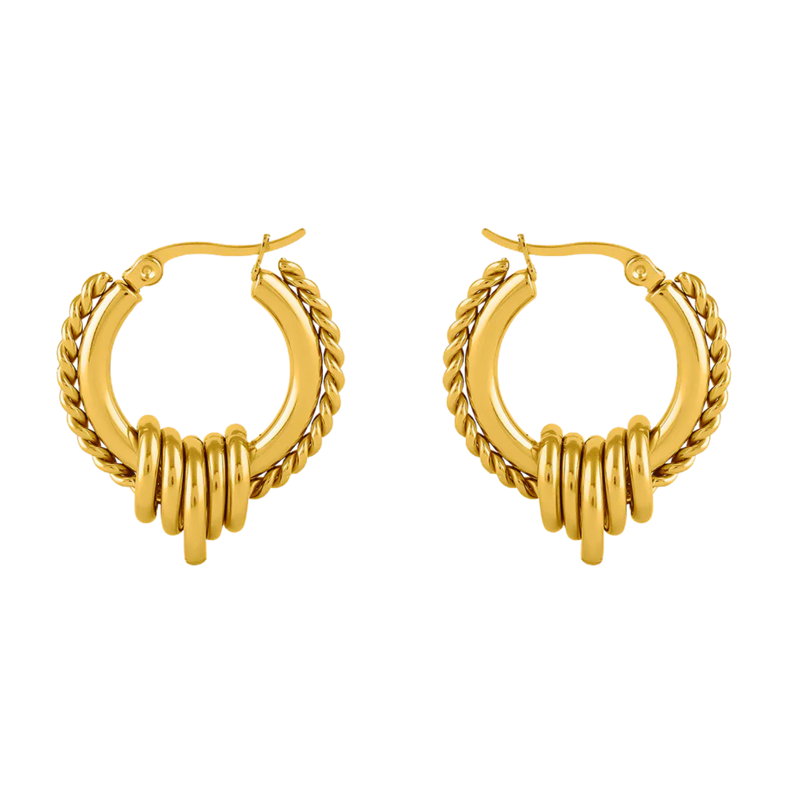 Golden Kira Hoop Earrings