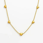 Golden Heart Chain Necklace