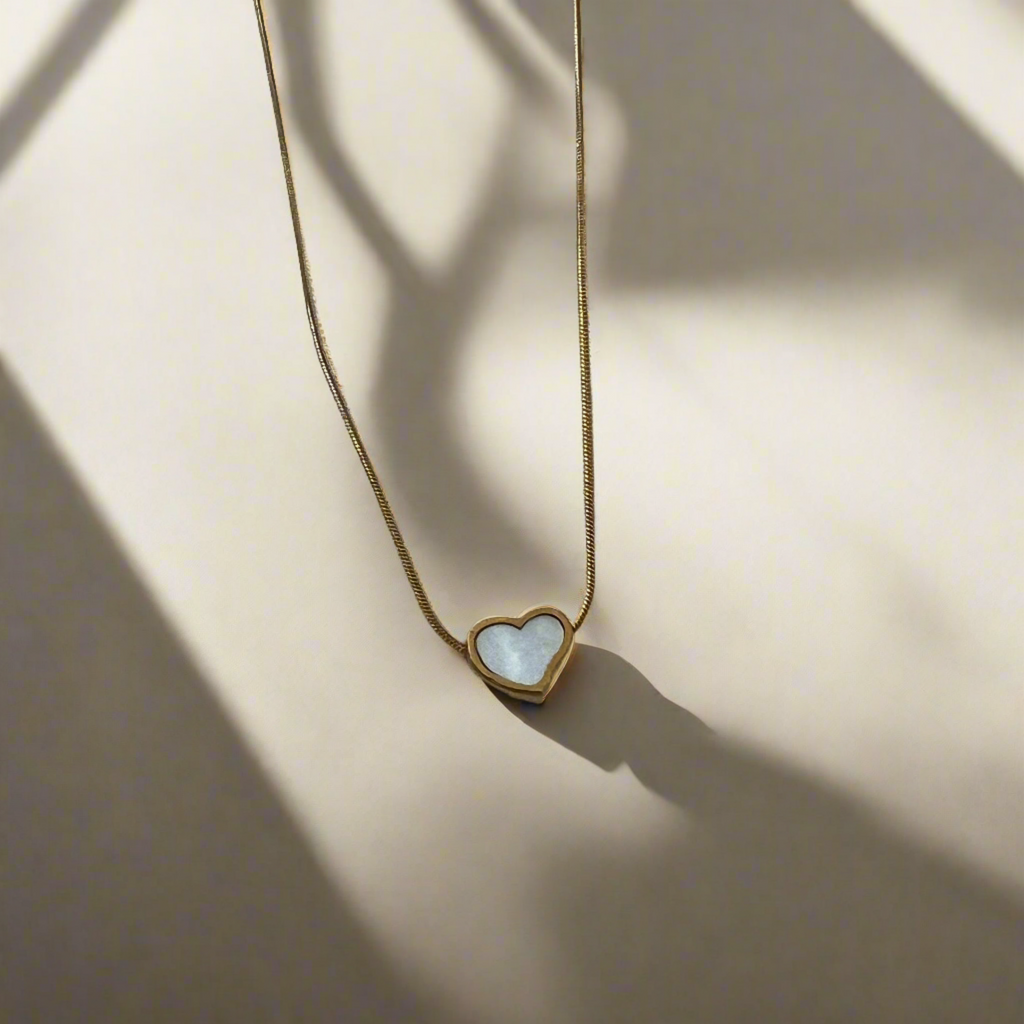 Little Heart Mother of Pearl Necklace