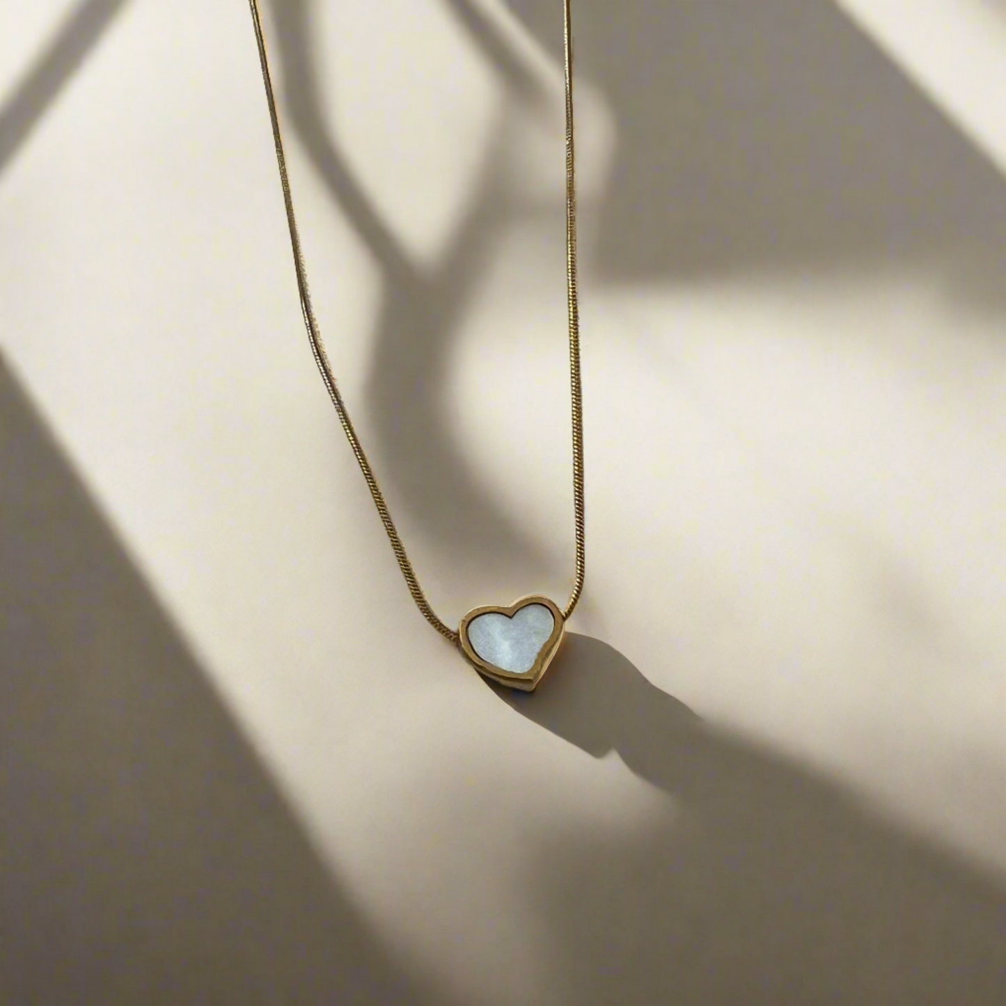 Little Heart Mother of Pearl Necklace