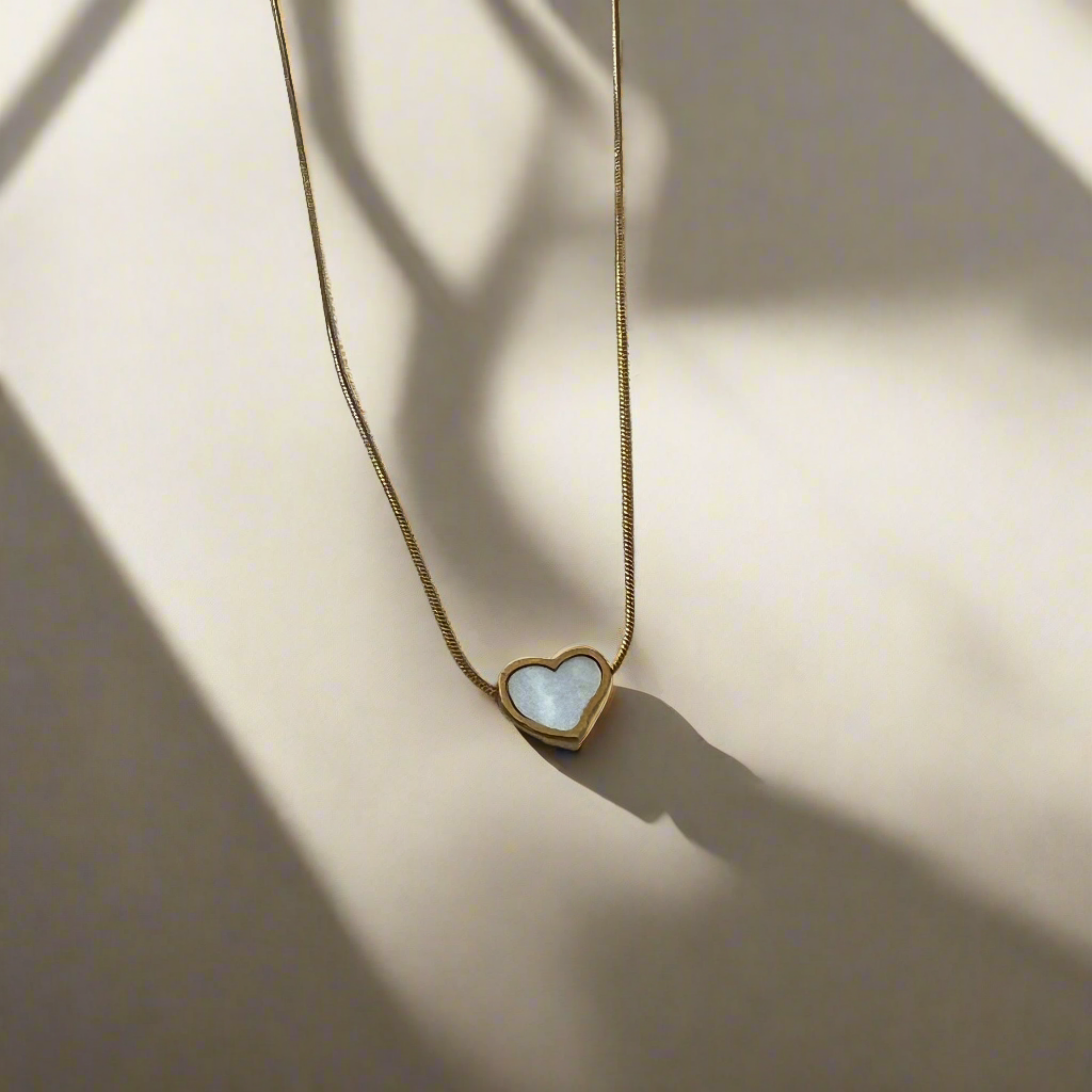 Little Heart Mother of Pearl Necklace